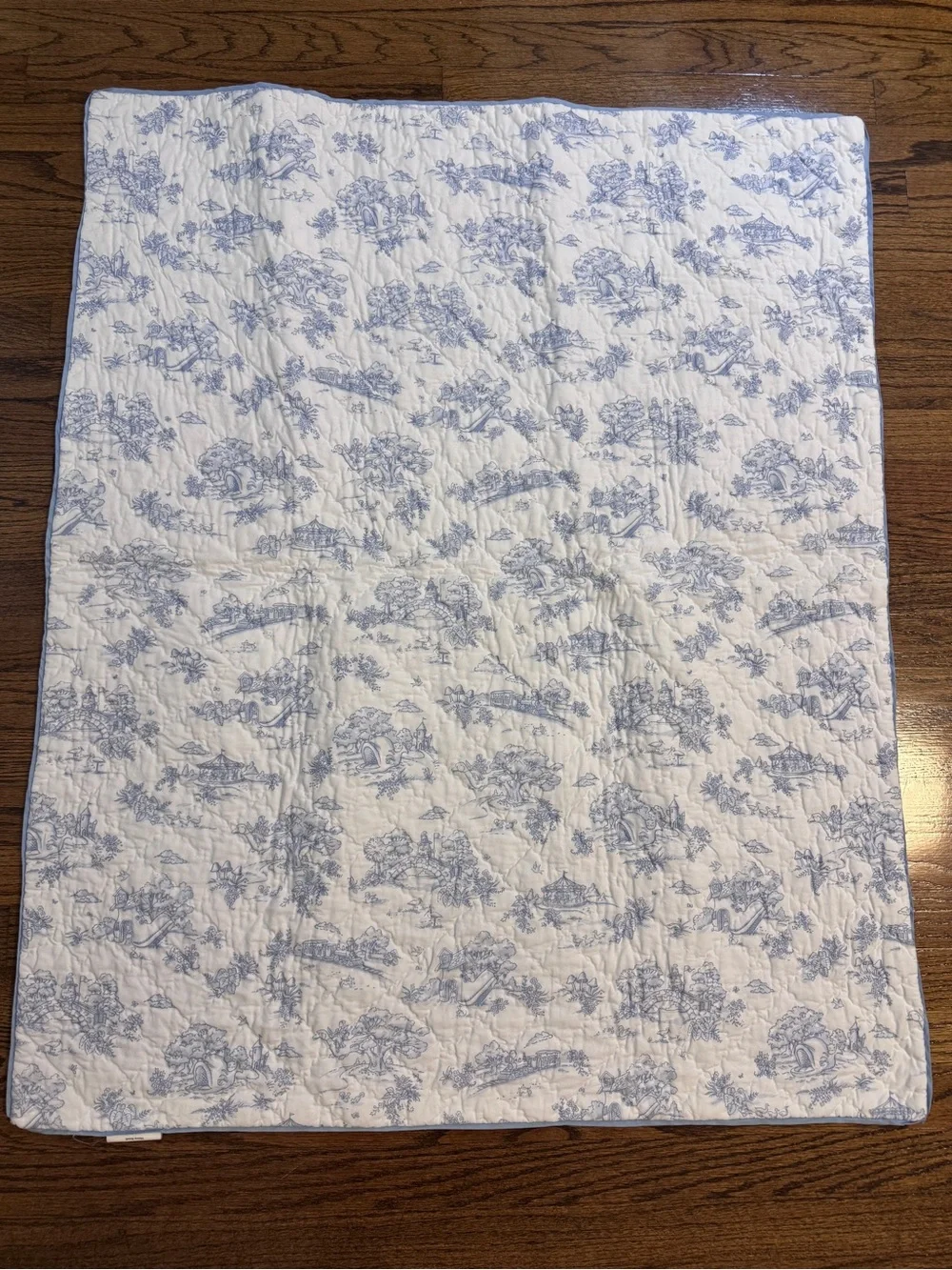 Maison Nola - Blue Storyland Toile Baby Quilt